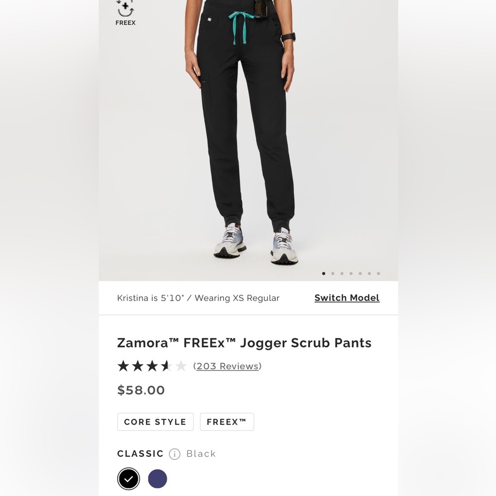 Brand NEW Figs! NEVER WORN!
women's (M)Black FREEX™ Lined Zamora-Jogger Scrub - Picture 1 of 4